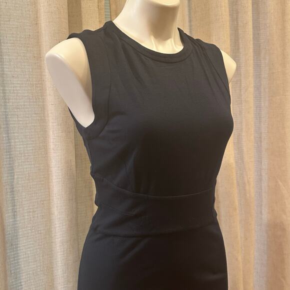 Navy Blue Diane Von Furstenberg Sheath Dress sz 8 - Picture 4 of 9